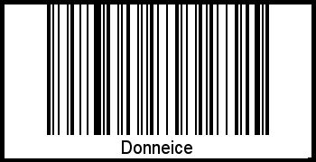 Donneice als Barcode und QR-Code