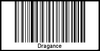 Barcode des Vornamen Dragance