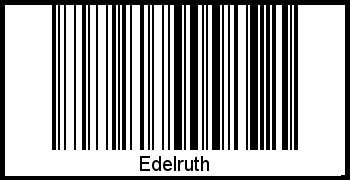 Der Voname Edelruth als Barcode und QR-Code