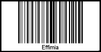 Interpretation von Effimia als Barcode