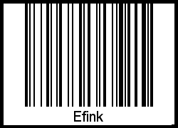 Barcode-Foto von Efink