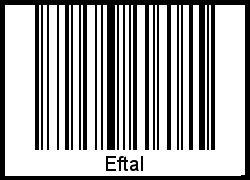 Interpretation von Eftal als Barcode