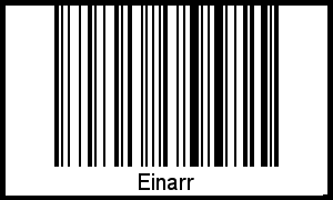 Interpretation von Einarr als Barcode