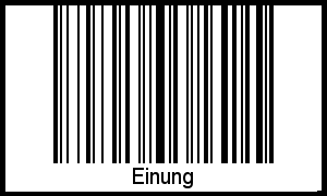 Barcode-Foto von Einung