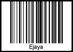 Interpretation von Ejaya als Barcode