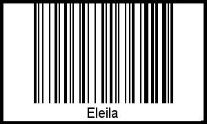 Der Voname Eleila als Barcode und QR-Code