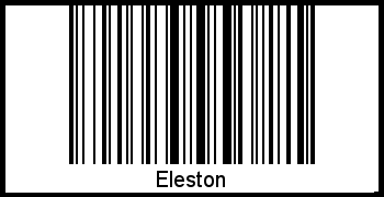 Der Voname Eleston als Barcode und QR-Code