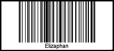 Elizaphan als Barcode und QR-Code