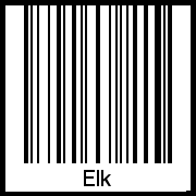 Barcode-Foto von Elk