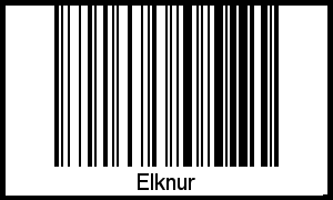 Elknur als Barcode und QR-Code