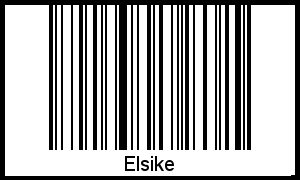 Elsike als Barcode und QR-Code