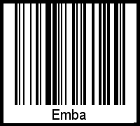 Interpretation von Emba als Barcode