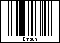 Barcode-Foto von Embun