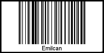 Emilcan als Barcode und QR-Code