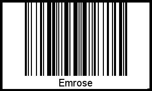 Barcode-Foto von Emrose