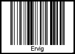 Interpretation von Ervig als Barcode