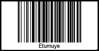 Barcode-Grafik von Etumuye