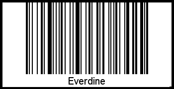 Interpretation von Everdine als Barcode