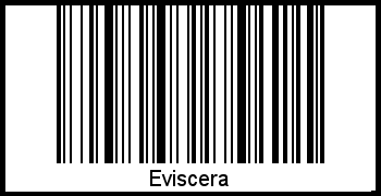 Eviscera als Barcode und QR-Code