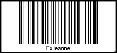 Interpretation von Exileanne als Barcode