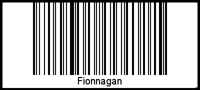 Interpretation von Fionnagan als Barcode