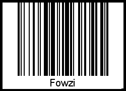 Barcode-Grafik von Fowzi