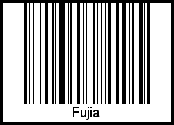 Barcode des Vornamen Fujia