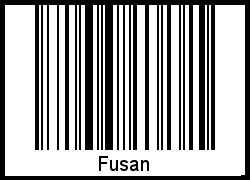 Interpretation von Fusan als Barcode