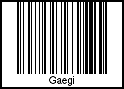 Barcode-Grafik von Gaegi