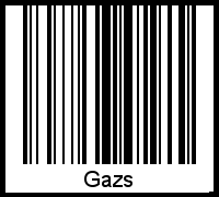 Barcode-Foto von Gazs