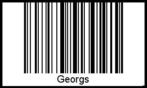 Georgs als Barcode und QR-Code