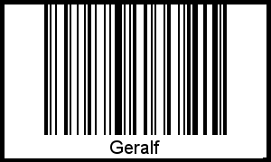 Geralf als Barcode und QR-Code