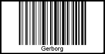 Gerborg als Barcode und QR-Code