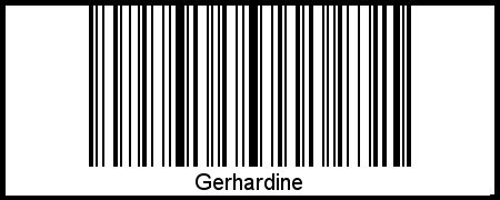 Gerhardine als Barcode und QR-Code