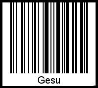 Barcode-Foto von Gesu