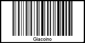 Giacoino als Barcode und QR-Code