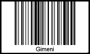 Barcode-Foto von Gimeni