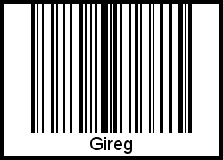 Gireg als Barcode und QR-Code