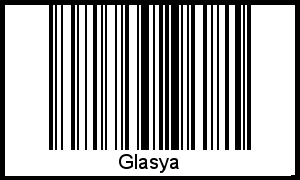 Glasya als Barcode und QR-Code