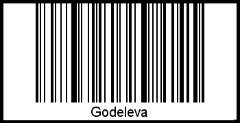 Barcode des Vornamen Godeleva