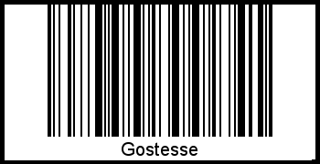 Interpretation von Gostesse als Barcode