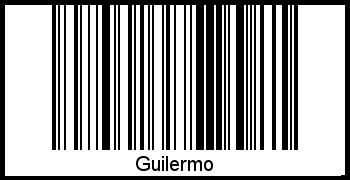 Guilermo als Barcode und QR-Code