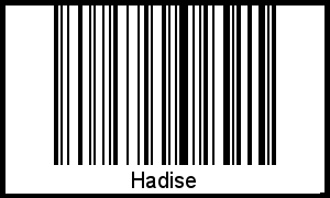 Barcode des Vornamen Hadise