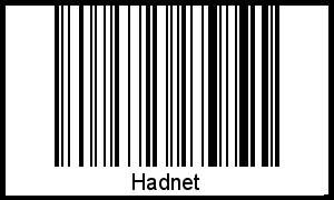 Der Voname Hadnet als Barcode und QR-Code