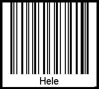 Barcode-Foto von Hele