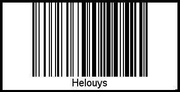 Helouys als Barcode und QR-Code