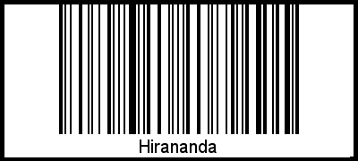 Barcode-Grafik von Hirananda