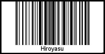 Barcode des Vornamen Hiroyasu