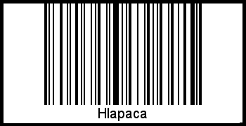 Hlapaca als Barcode und QR-Code