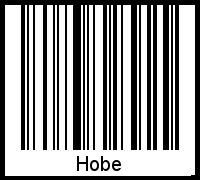 Hobe als Barcode und QR-Code